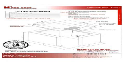 wsdot type 1 junction box|wsdot pole drawing.